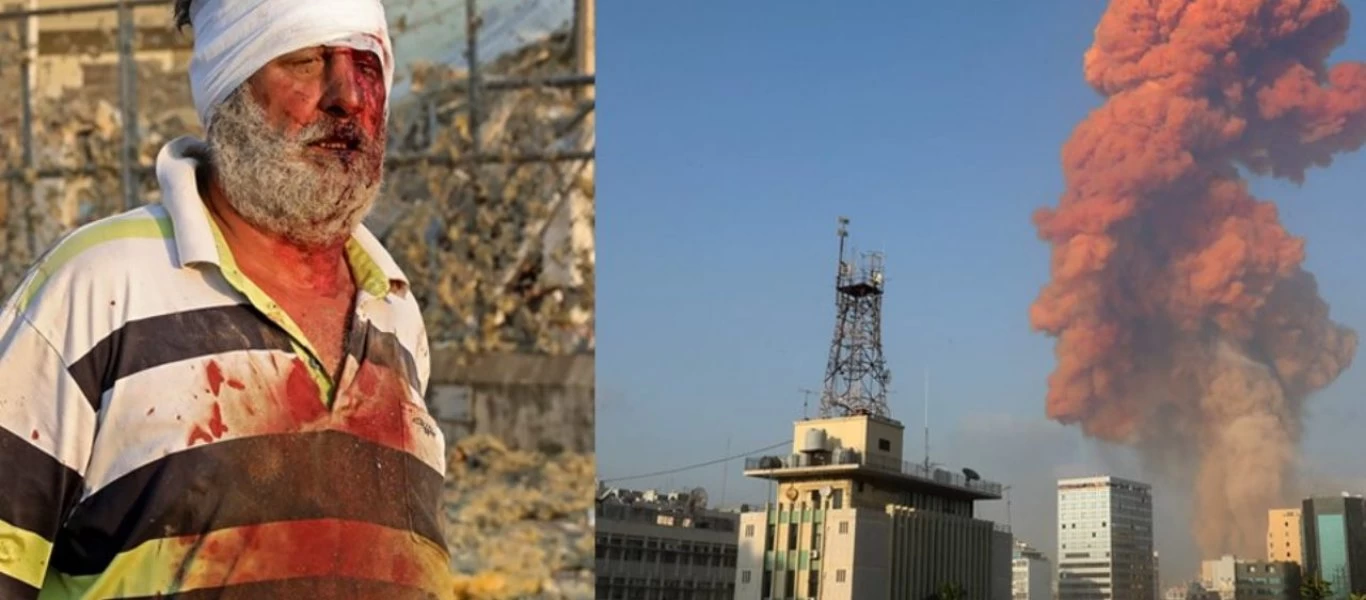 Σκηνές αποκάλυψης στην Βηρυτό από τις τρομακτικές εκρήξεις - Εκατοντάδες νεκροί και δεκάδες τραυματίες (βίντεο, upd)